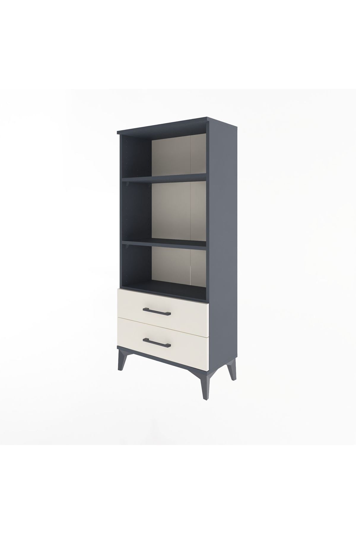Arges Dolap 3 Raflı 2 Çekmeceli 60x30x134 - S17M047V4A