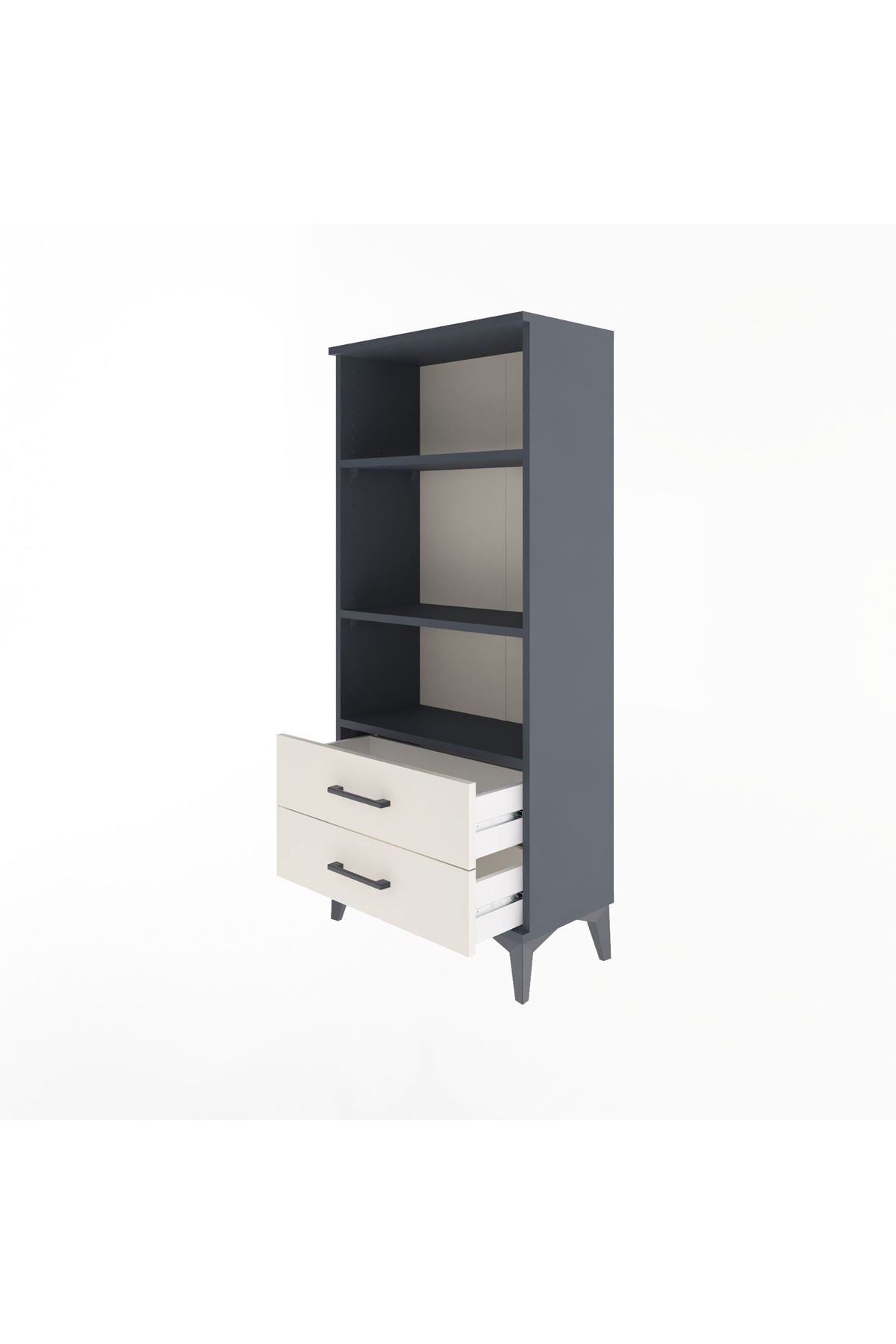 Arges Dolap 3 Raflı 2 Çekmeceli 60x30x134 - S17M047V4A