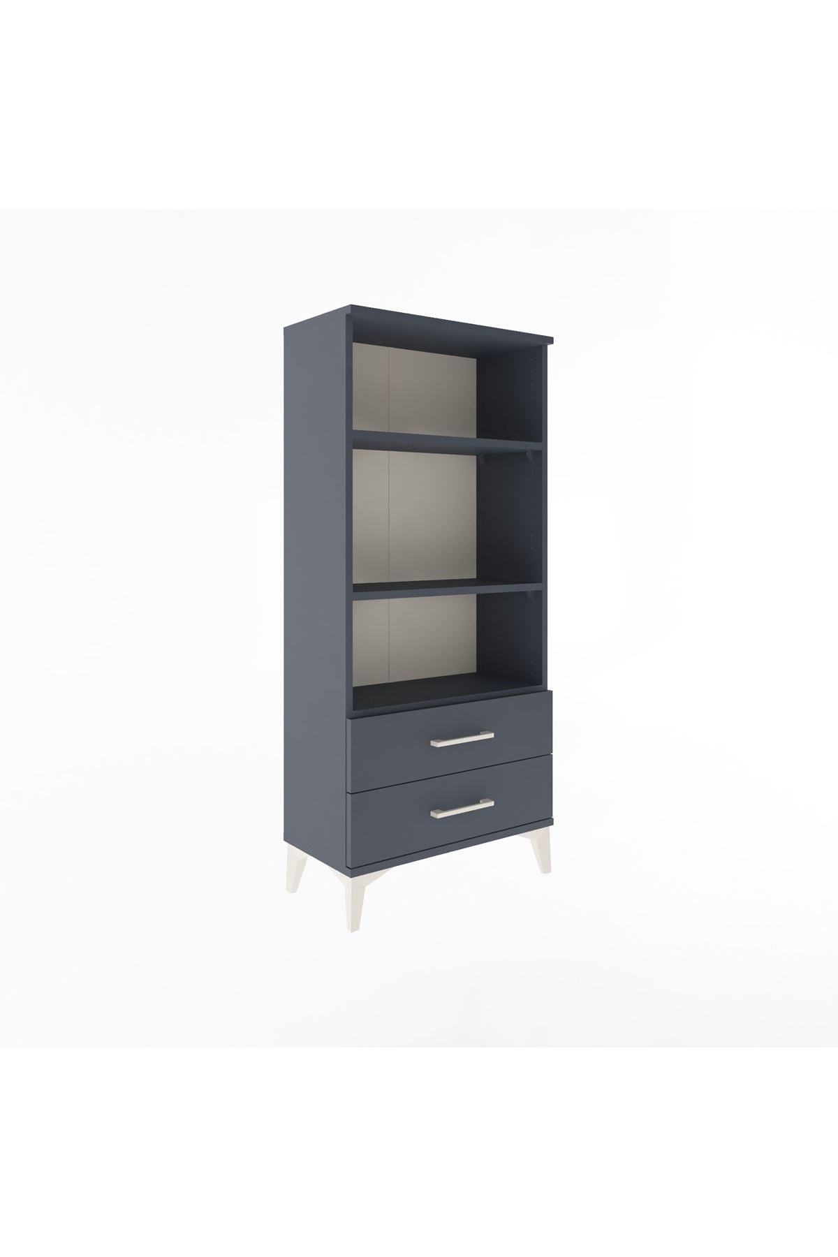 Arges Dolap 3 Raflı 2 Çekmeceli 60x30x134 - S17M047V5A
