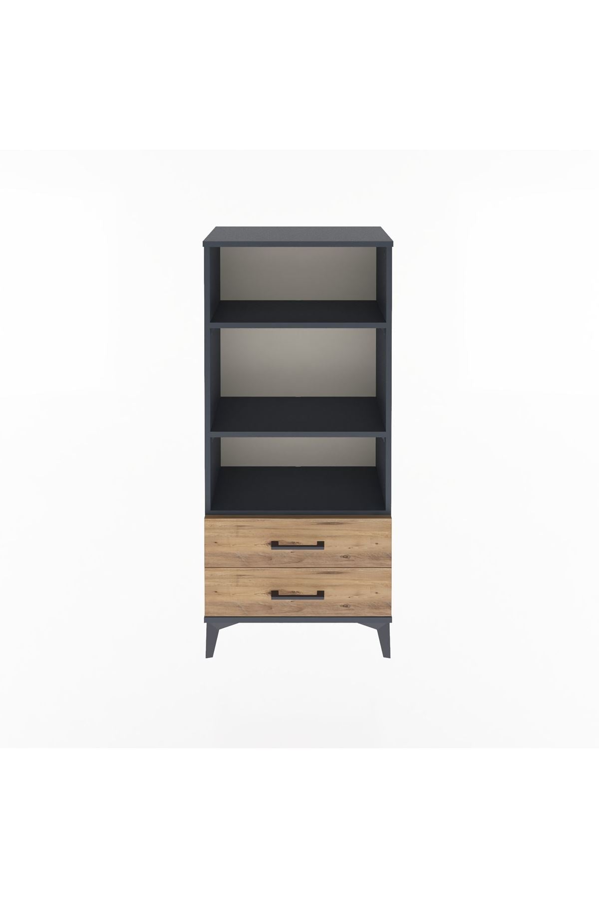 Arges Dolap 3 Raflı 2 Çekmeceli 60x30x134 - S17M047V6A