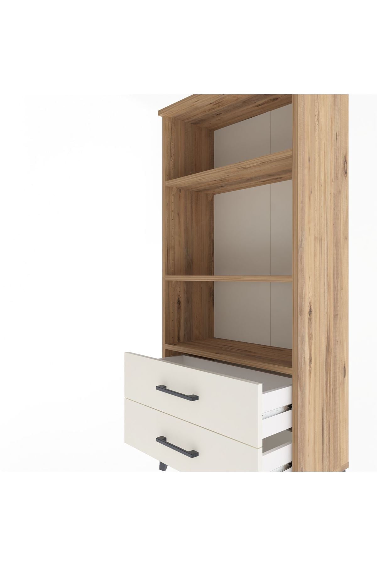 Arges Dolap 3 Raflı 2 Çekmeceli 60x30x134 - S17M047V7A