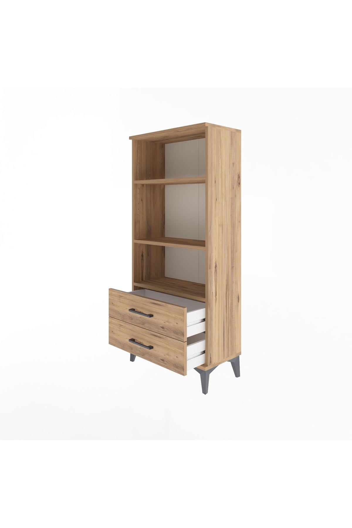 Arges Dolap 3 Raflı 2 Çekmeceli 60x30x134 - S17M047V9A