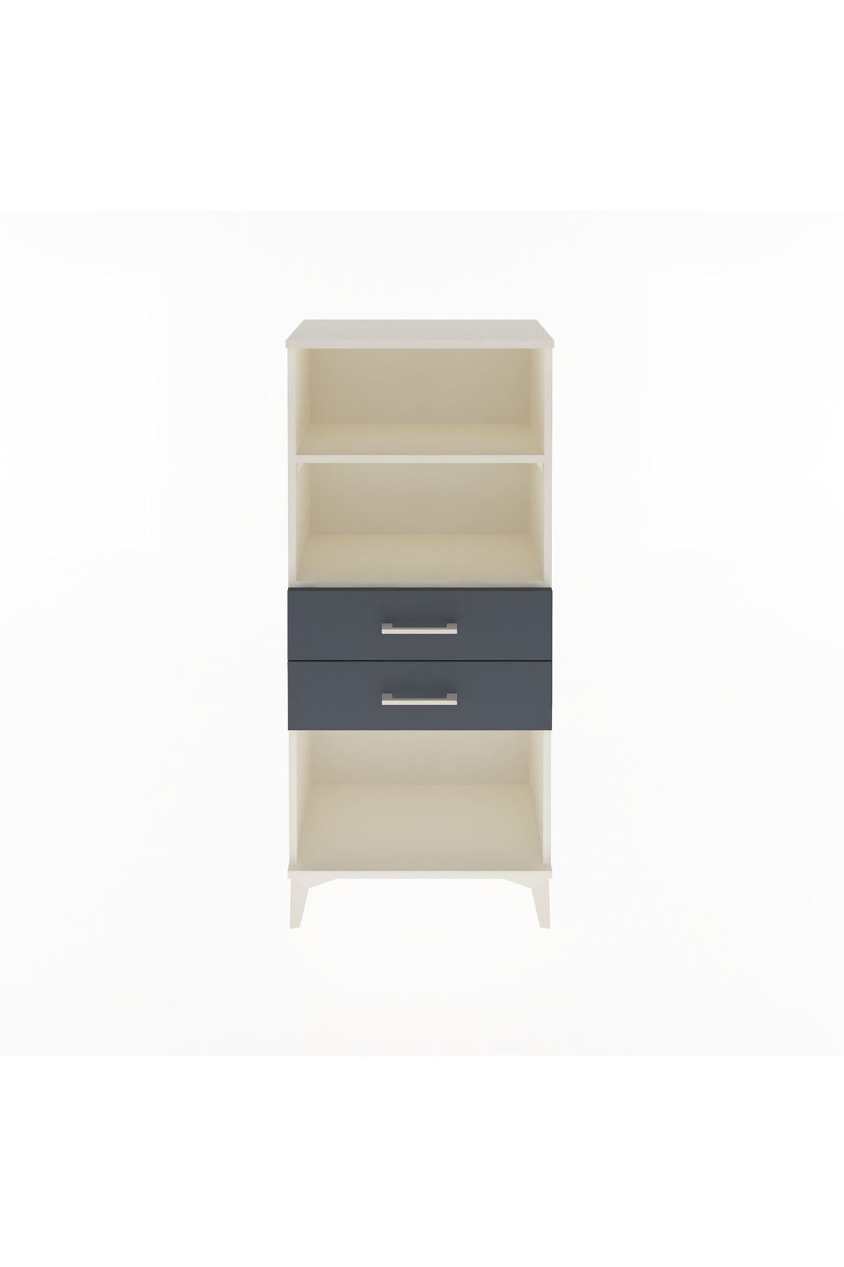 Arges Dolap 2 Raflı 2 Çekmeceli 60x30x134 - S17M048V2A
