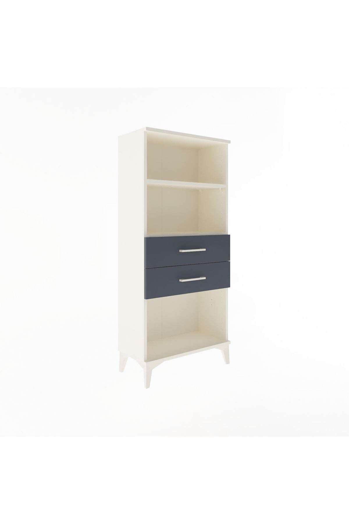 Arges Dolap 2 Raflı 2 Çekmeceli 60x30x134 - S17M048V2A