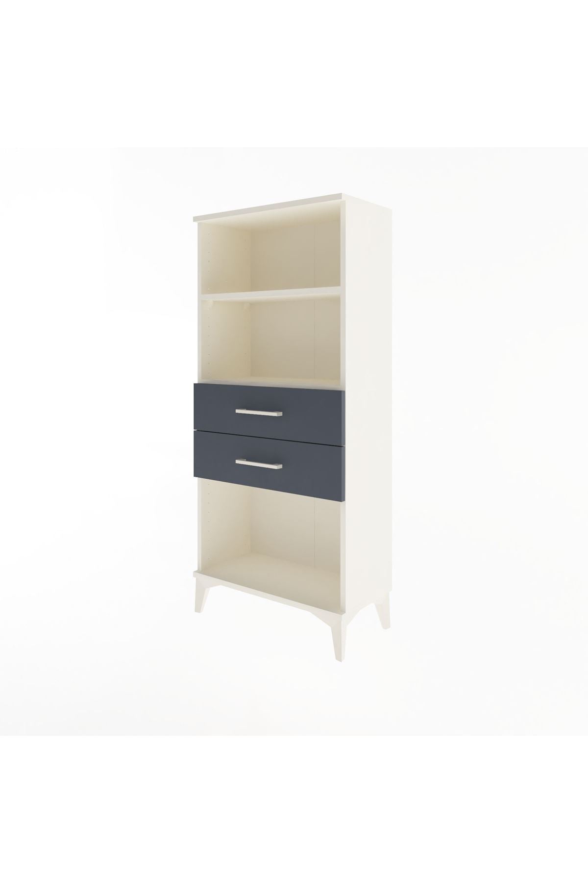 Arges Dolap 2 Raflı 2 Çekmeceli 60x30x134 - S17M048V2A