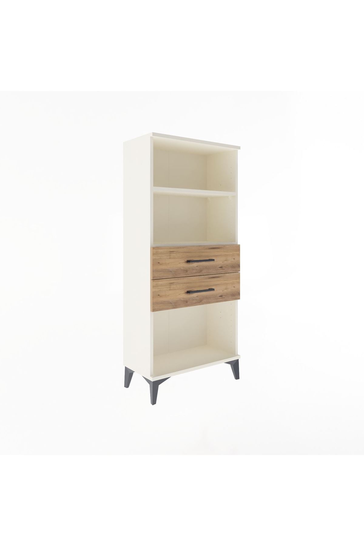 Arges Dolap 2 Raflı 2 Çekmeceli 60x30x134 - S17M048V3A