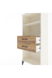 Arges Dolap 2 Raflı 2 Çekmeceli 60x30x134 - S17M048V3A
