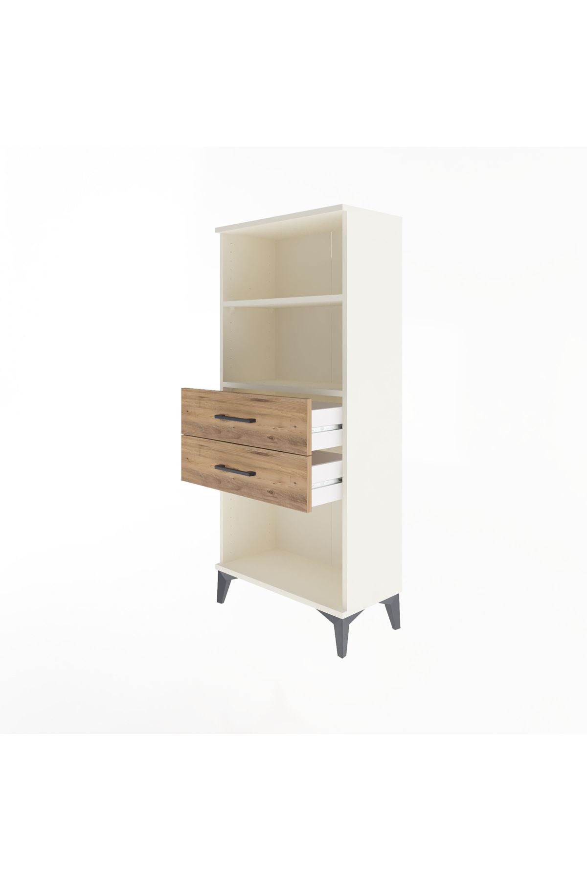 Arges Dolap 2 Raflı 2 Çekmeceli 60x30x134 - S17M048V3A