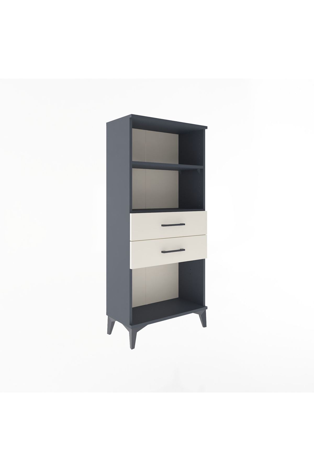 Arges Dolap 2 Raflı 2 Çekmeceli 60x30x134 - S17M048V4A