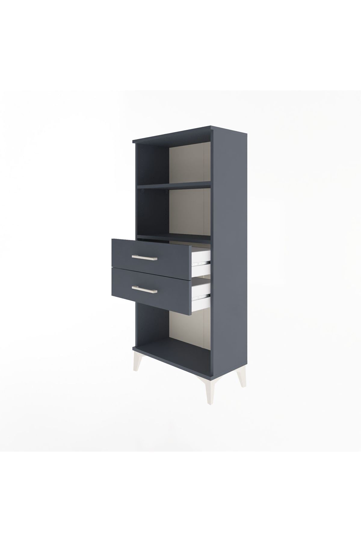 Arges Dolap 2 Raflı 2 Çekmeceli 60x30x134 - S17M048V5A