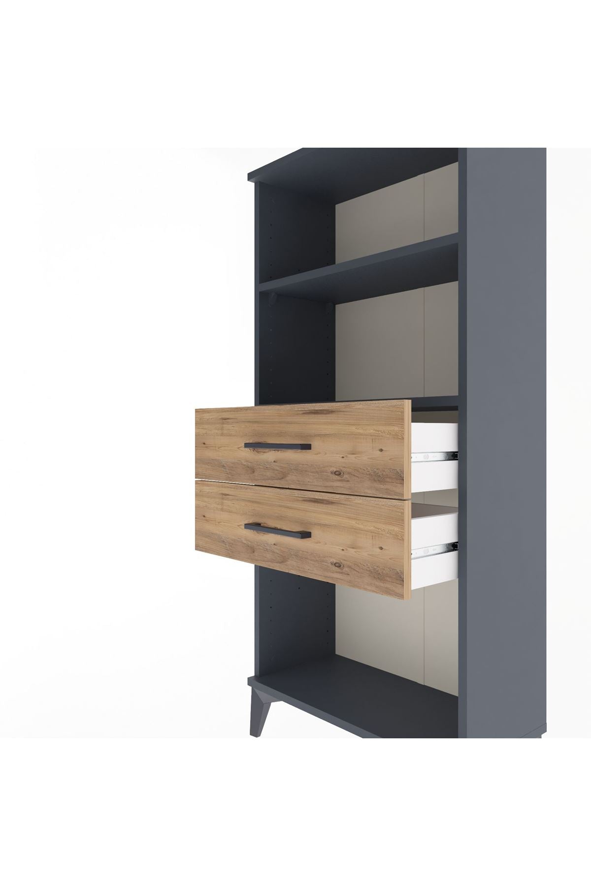 Arges Dolap 2 Raflı 2 Çekmeceli 60x30x134 - S17M048V6A