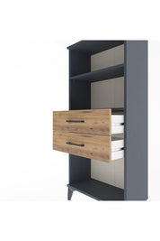 Arges Dolap 2 Raflı 2 Çekmeceli 60x30x134 - S17M048V6A