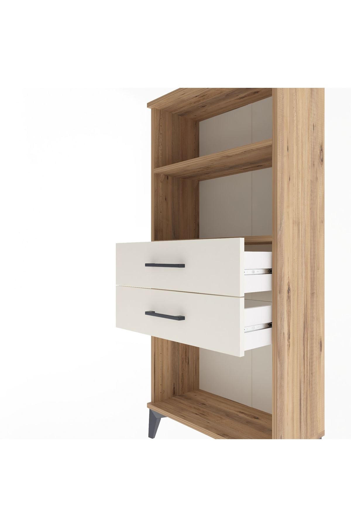 Arges Dolap 2 Raflı 2 Çekmeceli 60x30x134 - S17M048V7A