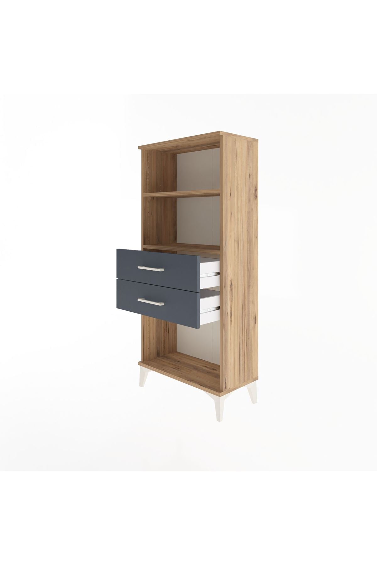 Arges Dolap 2 Raflı 2 Çekmeceli 60x30x134 - S17M048V8A