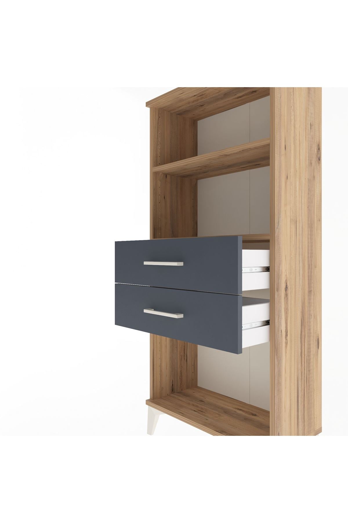Arges Dolap 2 Raflı 2 Çekmeceli 60x30x134 - S17M048V8A
