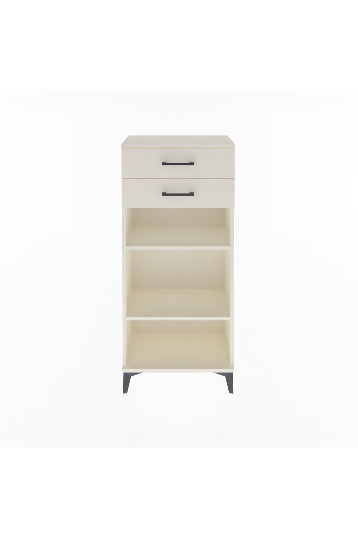 Arges Dolap 2 Raflı 2 Çekmeceli 60x30x134 - S17M049V1A