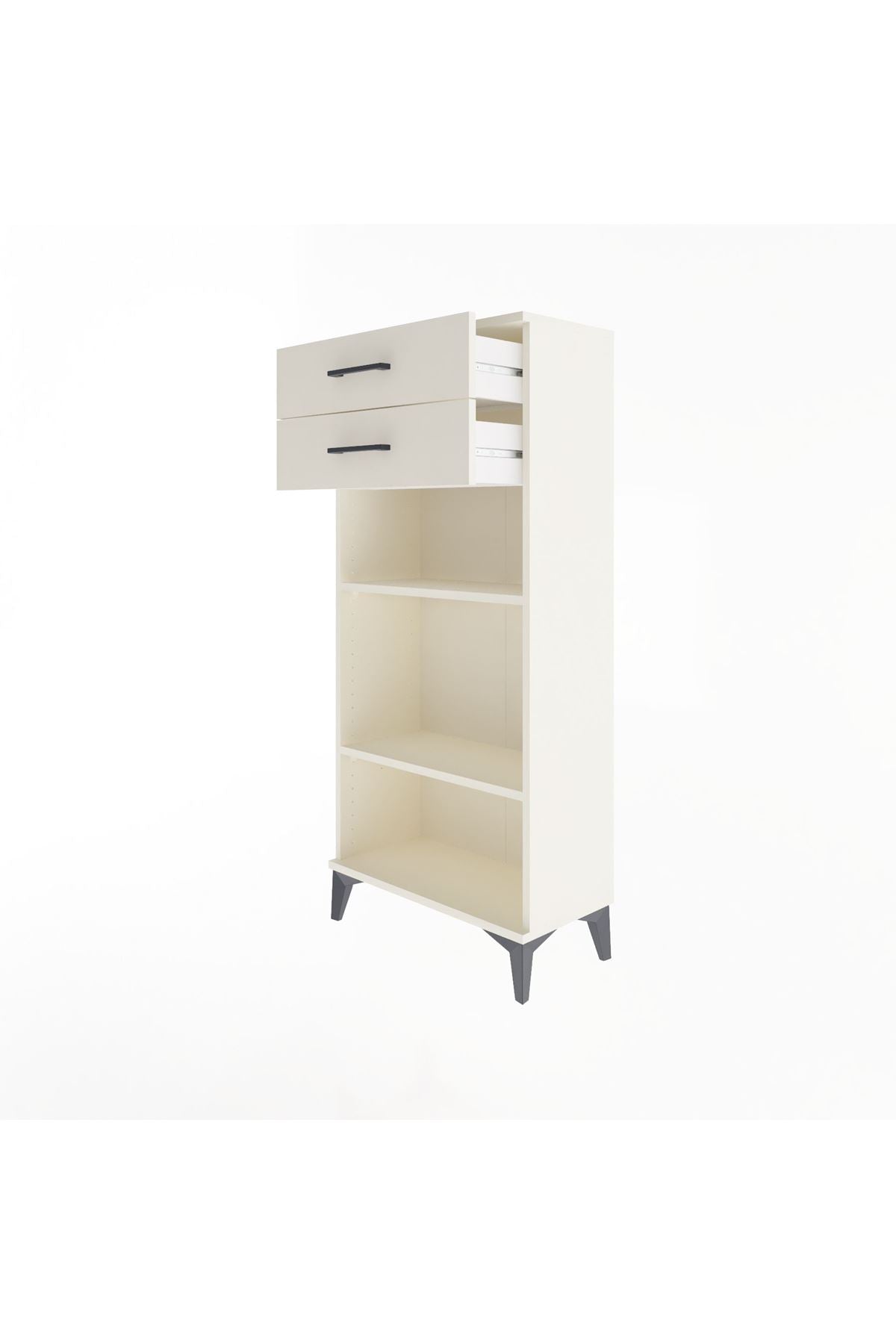 Arges Dolap 2 Raflı 2 Çekmeceli 60x30x134 - S17M049V1A