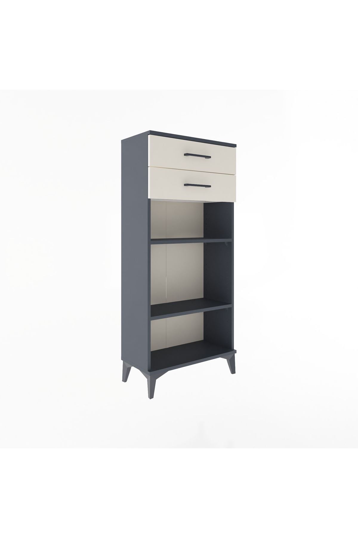 Arges Dolap 2 Raflı 2 Çekmeceli 60x30x134 - S17M049V4A