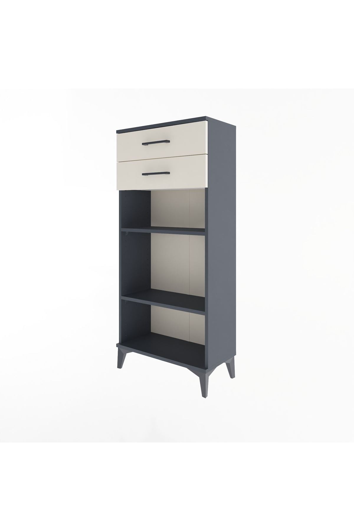 Arges Dolap 2 Raflı 2 Çekmeceli 60x30x134 - S17M049V4A