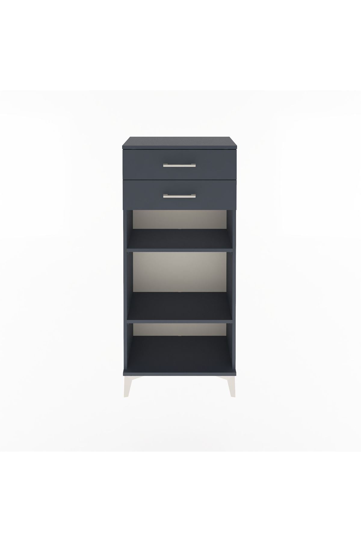 Arges Dolap 2 Raflı 2 Çekmeceli 60x30x134 - S17M049V5A