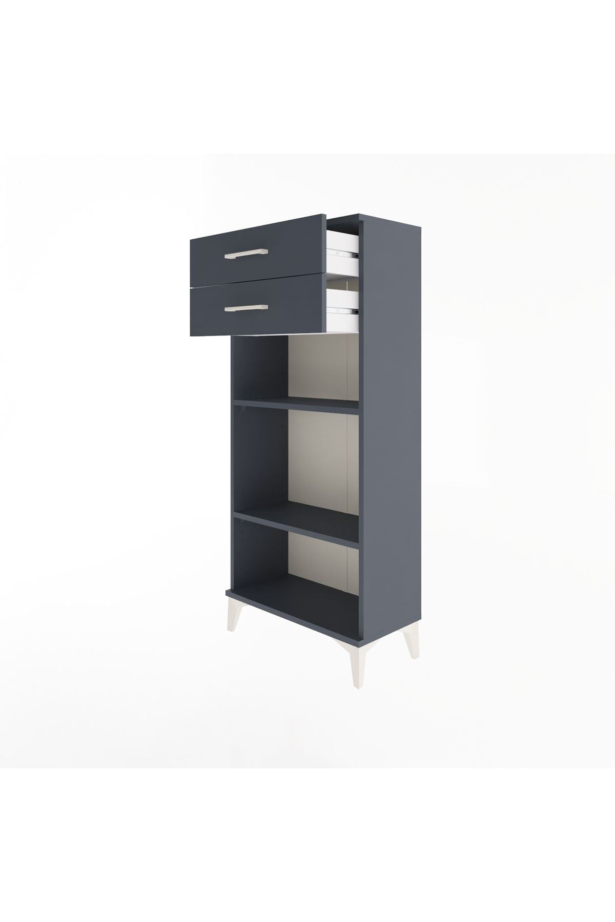 Arges Dolap 2 Raflı 2 Çekmeceli 60x30x134 - S17M049V5A