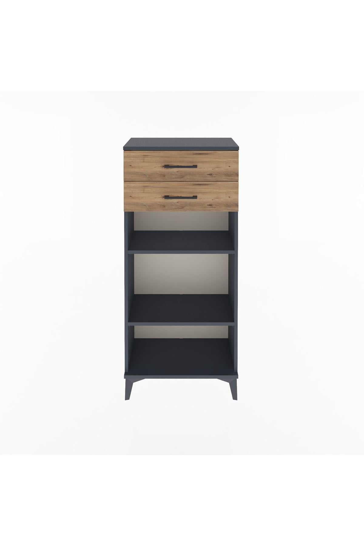 Arges Dolap 2 Raflı 2 Çekmeceli 60x30x134 - S17M049V6A