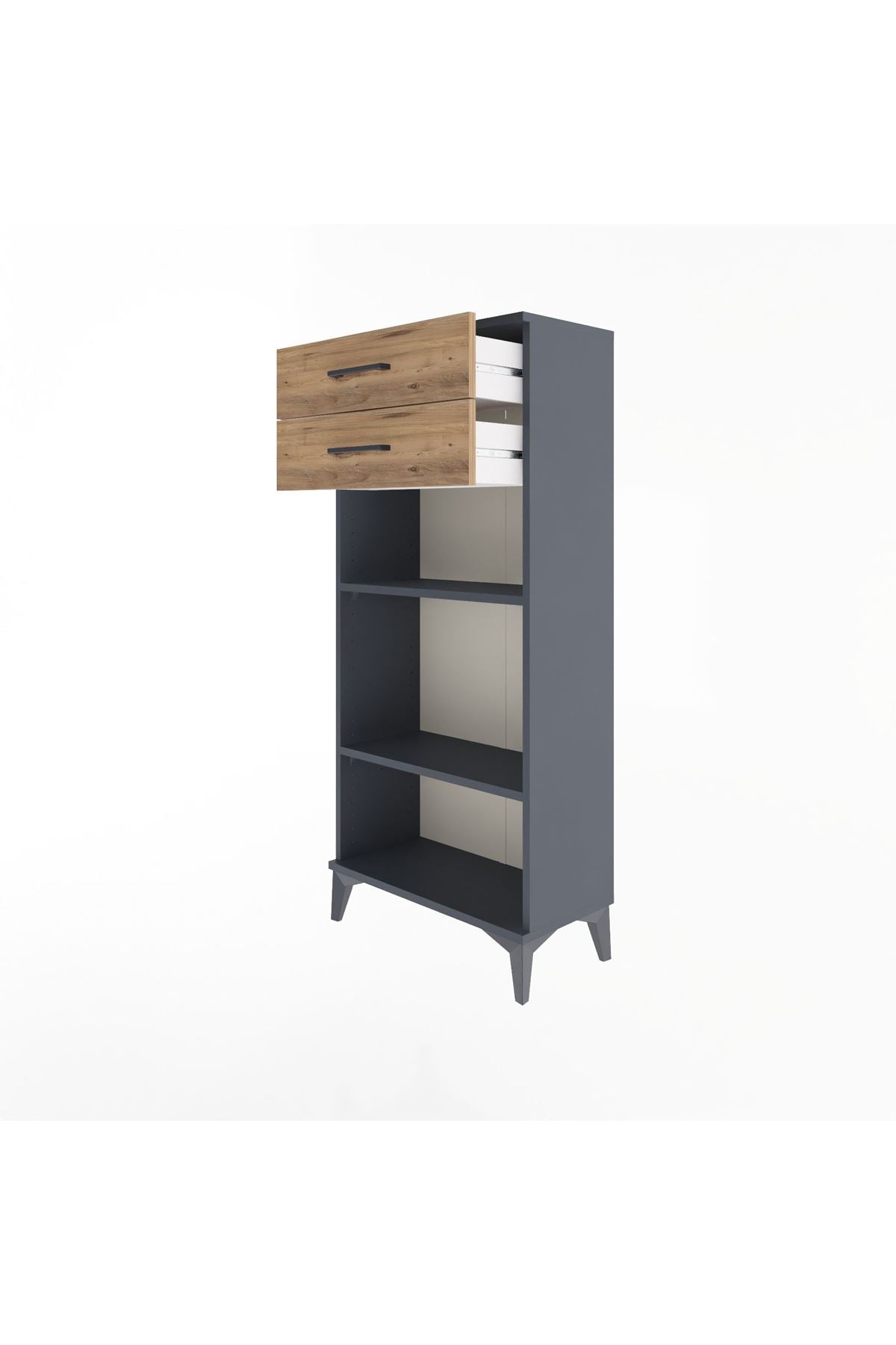 Arges Dolap 2 Raflı 2 Çekmeceli 60x30x134 - S17M049V6A