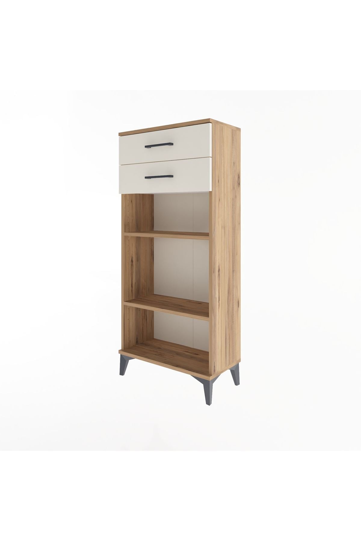 Arges Dolap 2 Raflı 2 Çekmeceli 60x30x134 - S17M049V7A