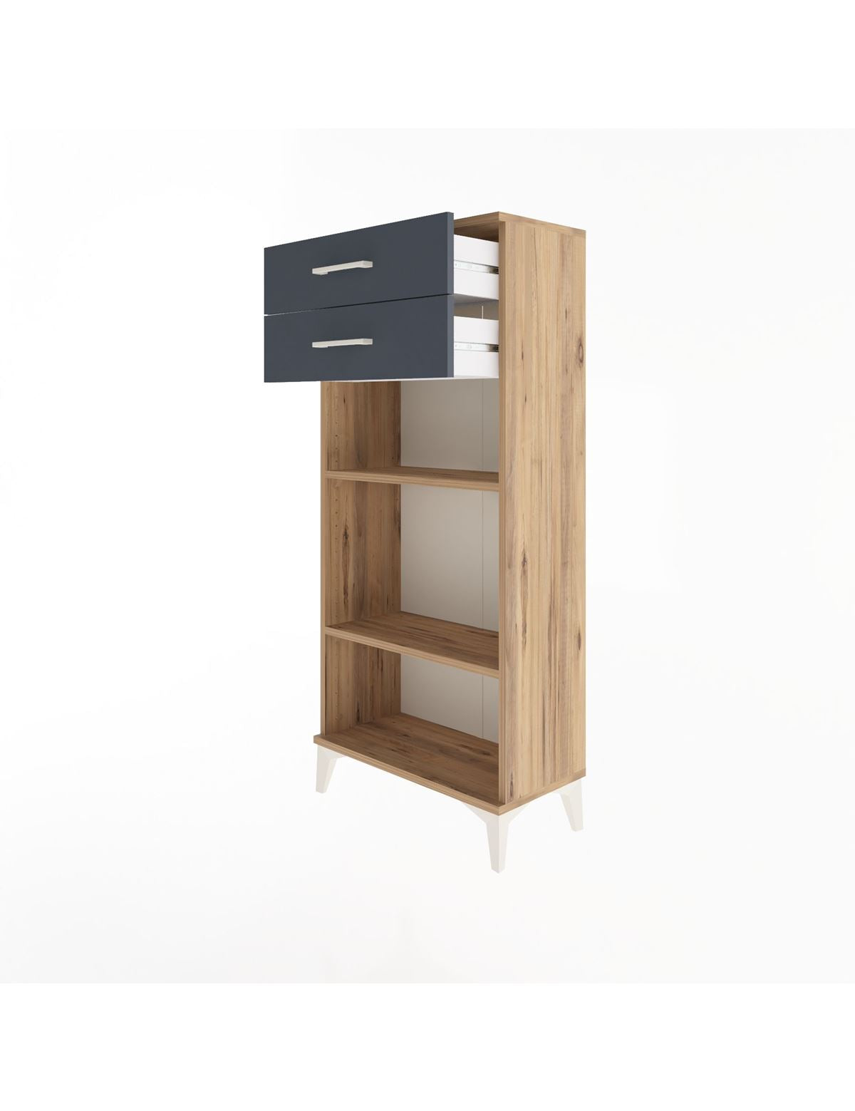 Arges Dolap 2 Raflı 2 Çekmeceli 60x30x134 - S17M049V8A