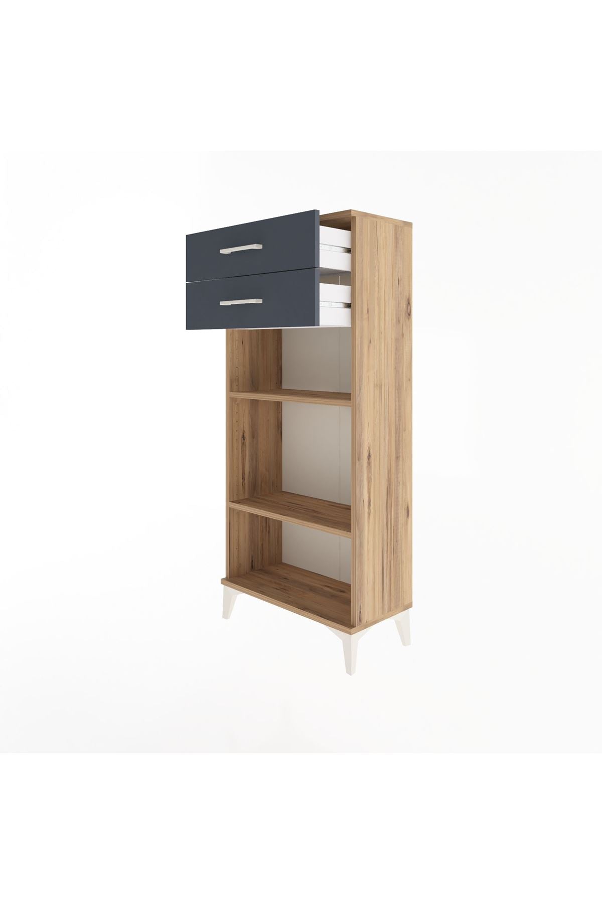 Arges Dolap 2 Raflı 2 Çekmeceli 60x30x134 - S17M049V8A