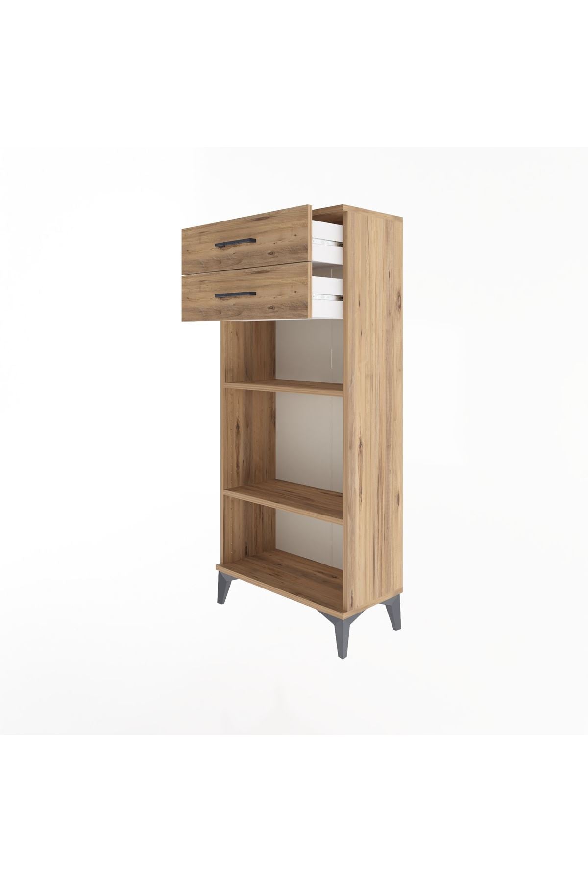 Arges Dolap 2 Raflı 2 Çekmeceli 60x30x134 - S17M049V9A