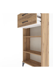 Arges Dolap 2 Raflı 2 Çekmeceli 60x30x134 - S17M049V9A