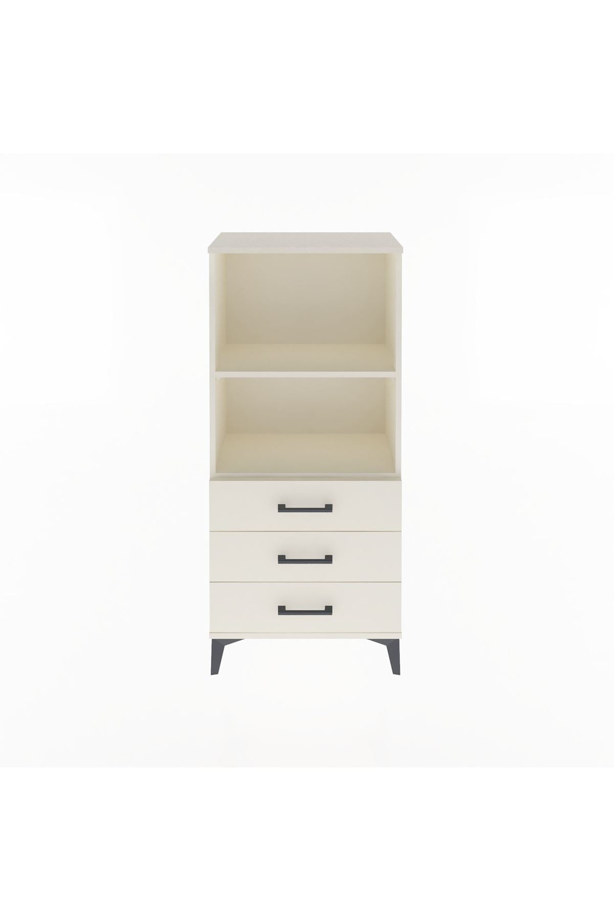 Arges Dolap 2 Raflı 3 Çekmeceli 60x30x134 - S17M050V1A