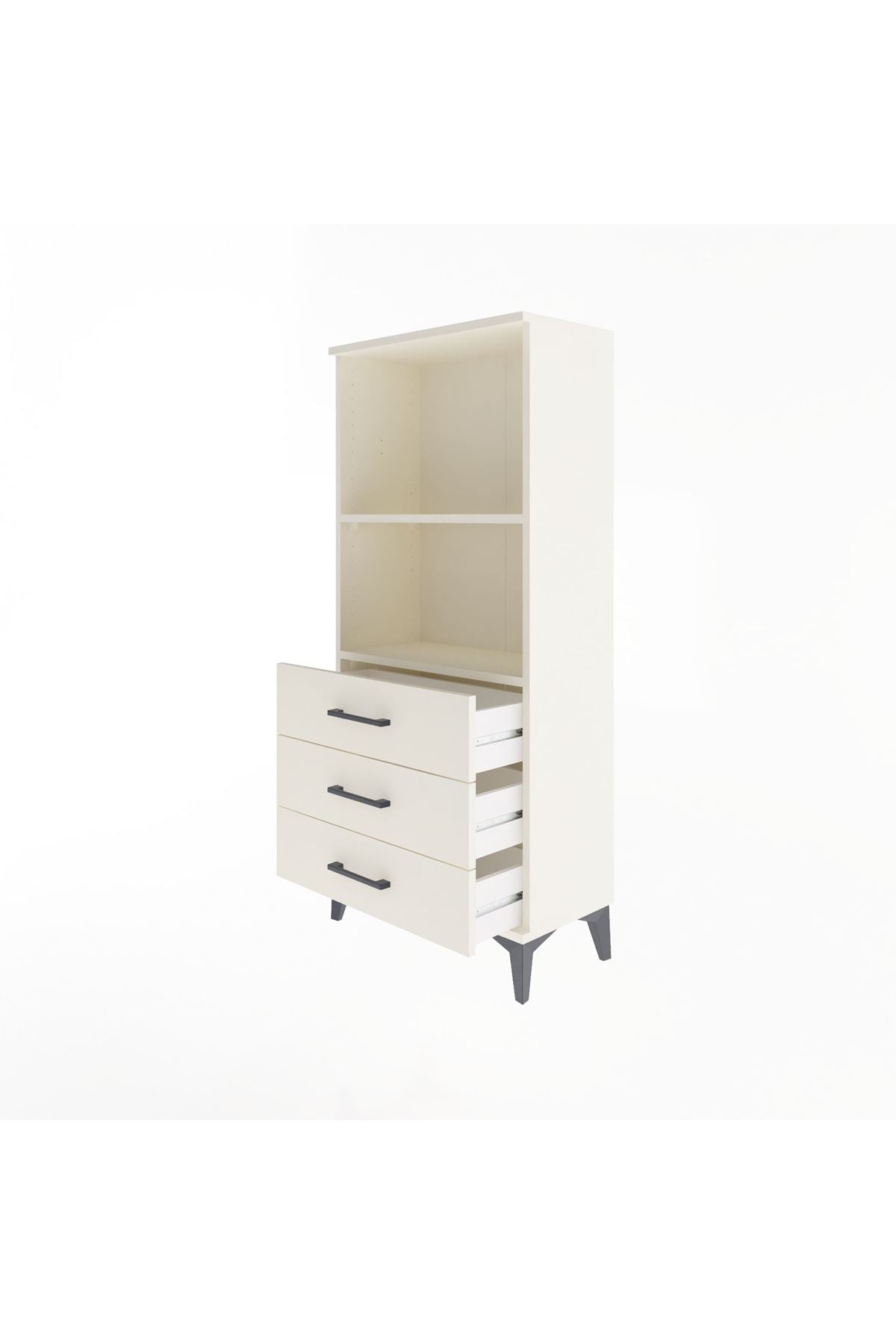 Arges Dolap 2 Raflı 3 Çekmeceli 60x30x134 - S17M050V1A