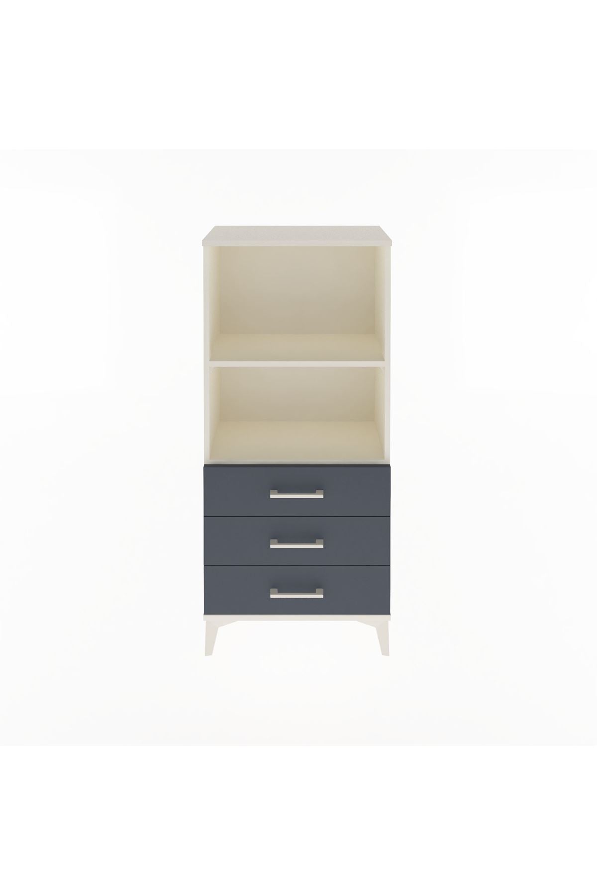 Arges Dolap 2 Raflı 3 Çekmeceli 60x30x134 - S17M050V2A