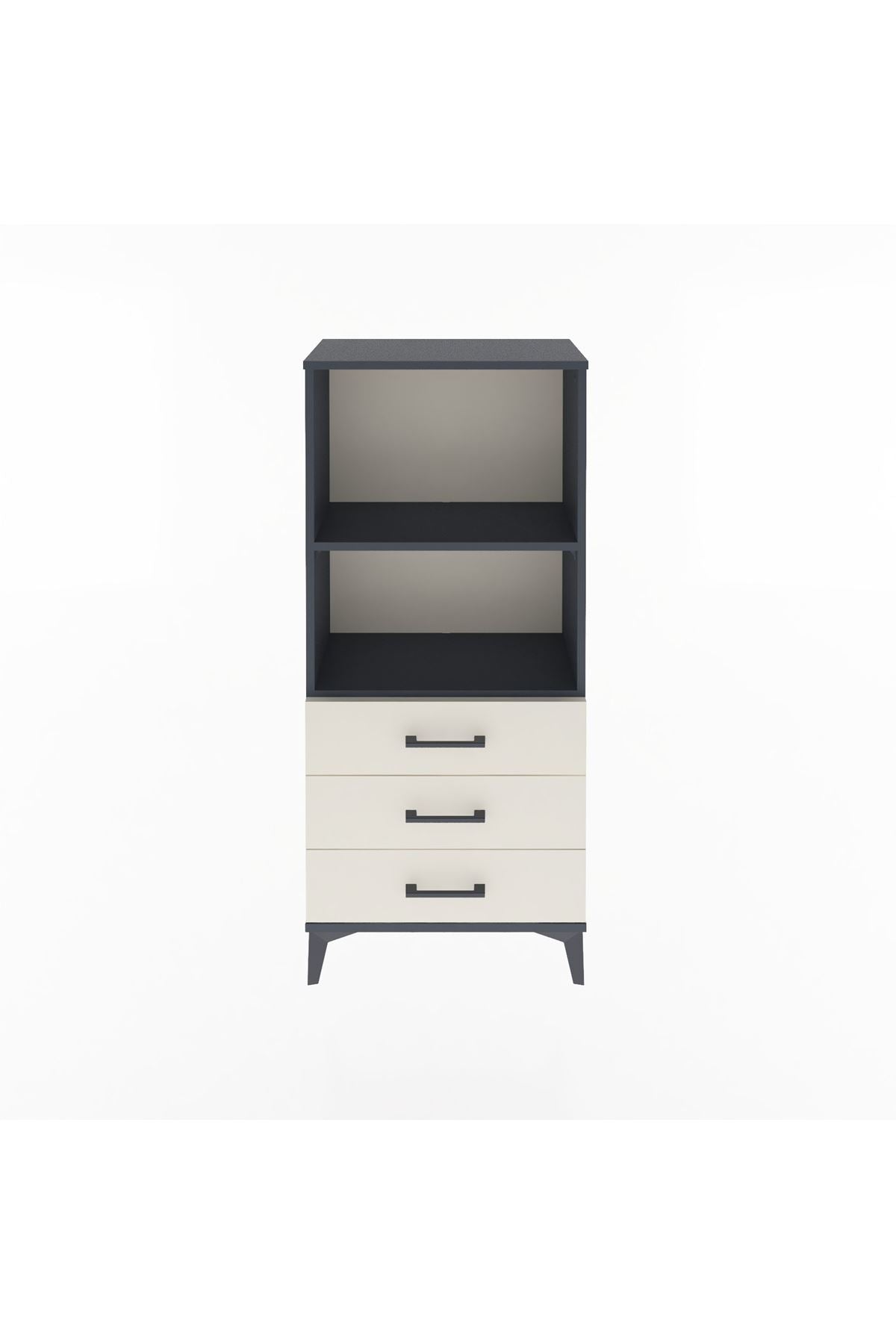 Arges Dolap 2 Raflı 3 Çekmeceli 60x30x134 - S17M050V4A