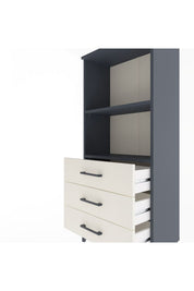 Arges Dolap 2 Raflı 3 Çekmeceli 60x30x134 - S17M050V4A