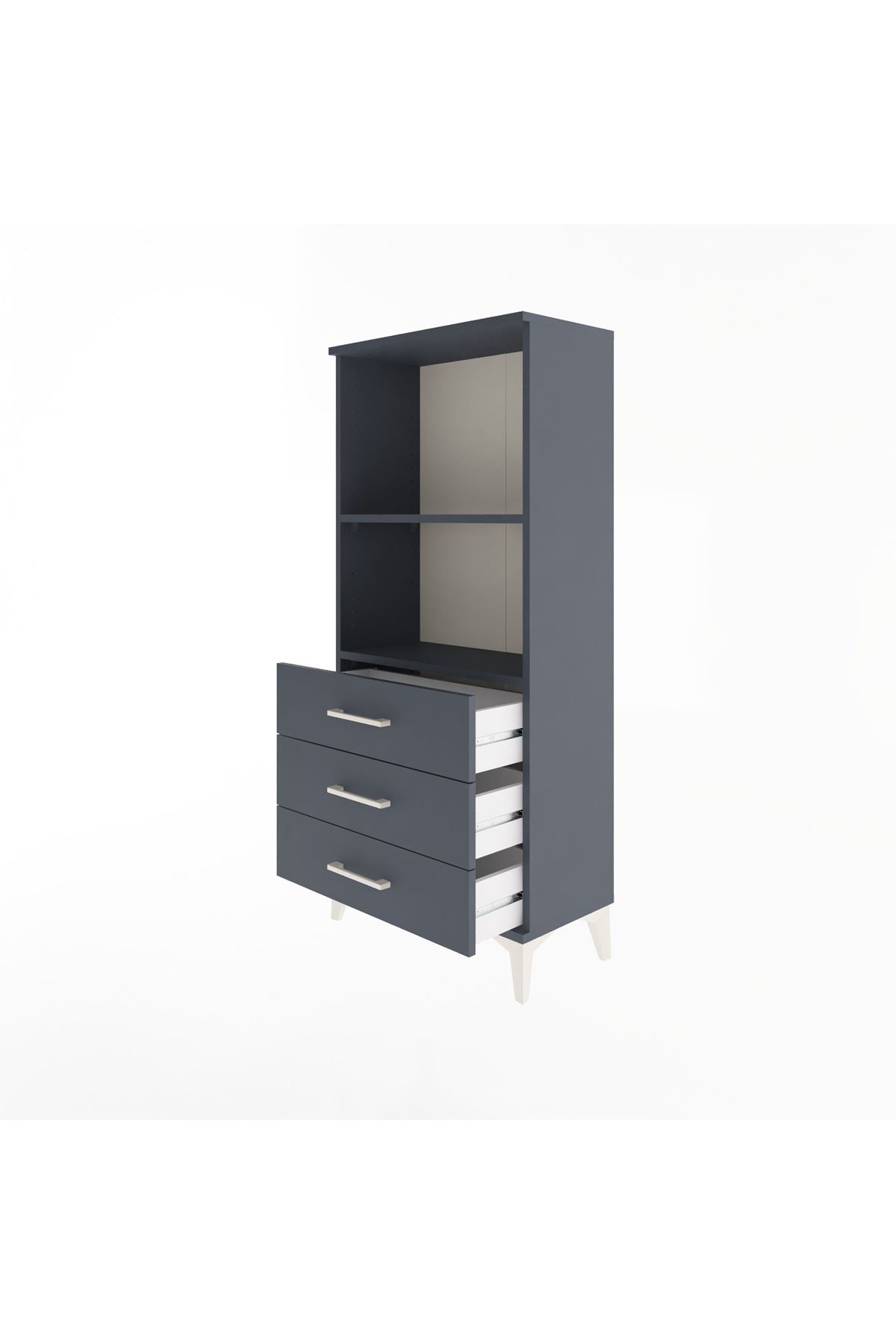 Arges Dolap 2 Raflı 3 Çekmeceli 60x30x134 - S17M050V5A