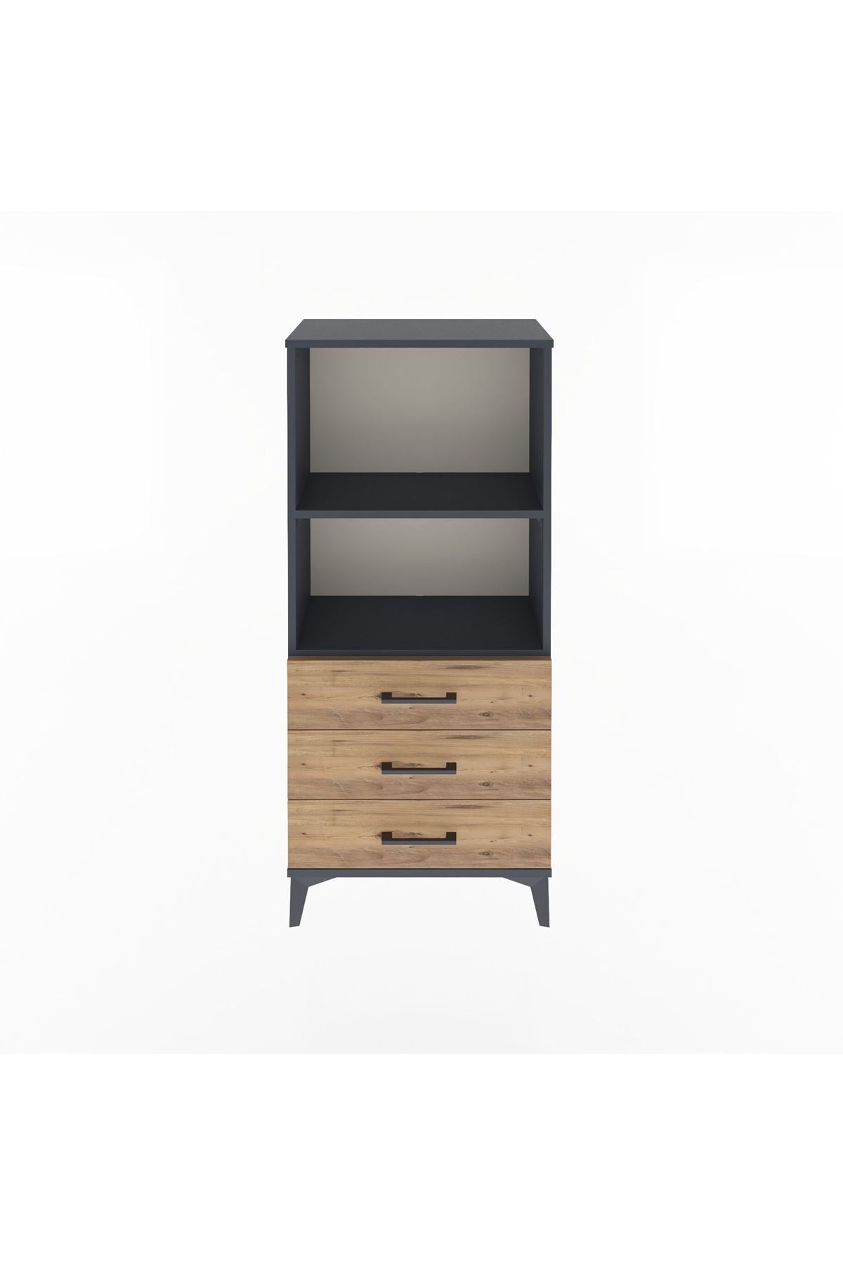 Arges Dolap 2 Raflı 3 Çekmeceli 60x30x134 - S17M050V6A