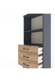 Arges Dolap 2 Raflı 3 Çekmeceli 60x30x134 - S17M050V6A