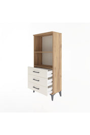 Arges Dolap 2 Raflı 3 Çekmeceli 60x30x134 - S17M050V7A