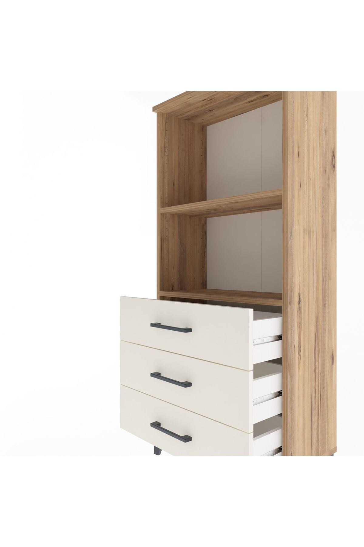 Arges Dolap 2 Raflı 3 Çekmeceli 60x30x134 - S17M050V7A