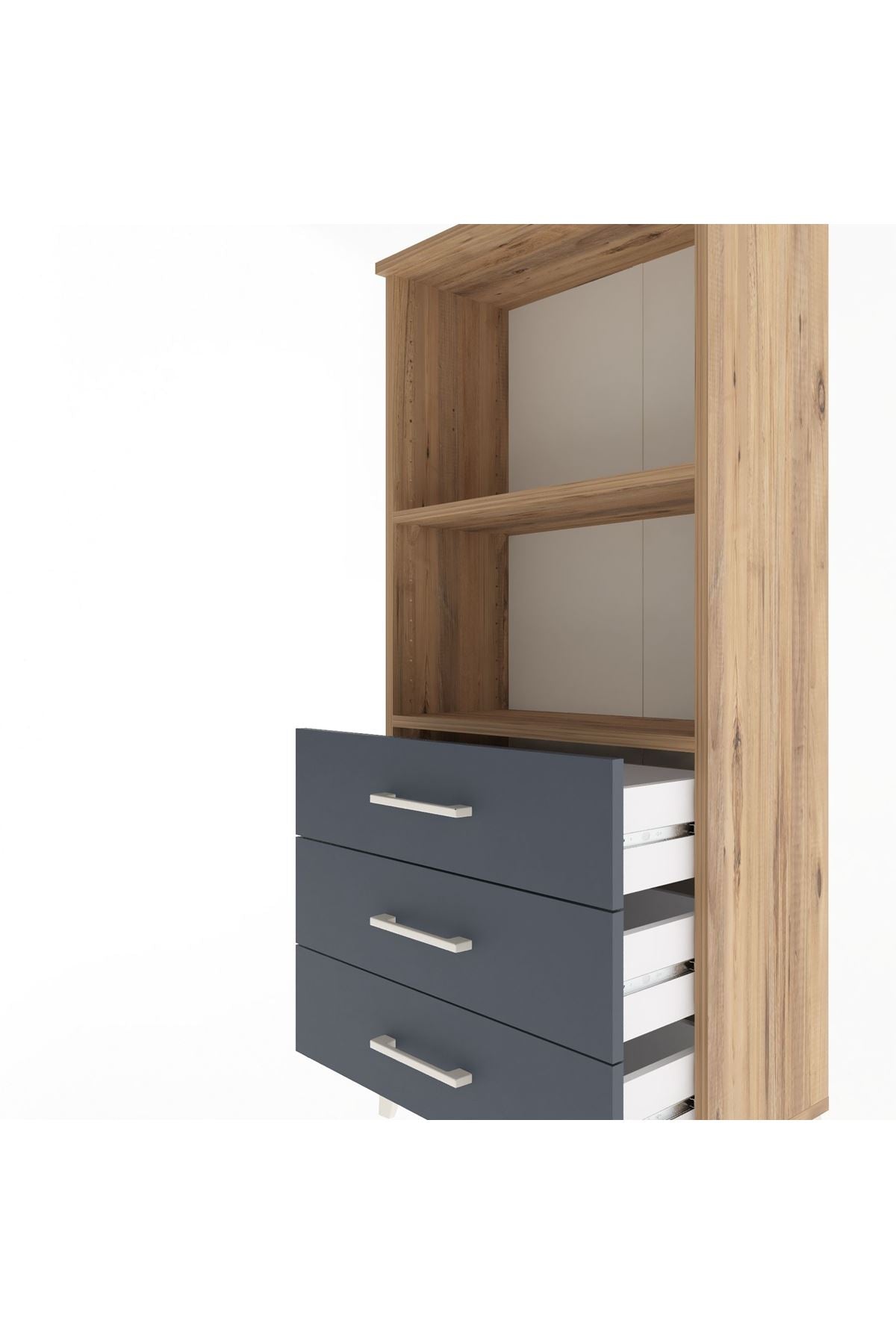 Arges Dolap 2 Raflı 3 Çekmeceli 60x30x134 - S17M050V8A