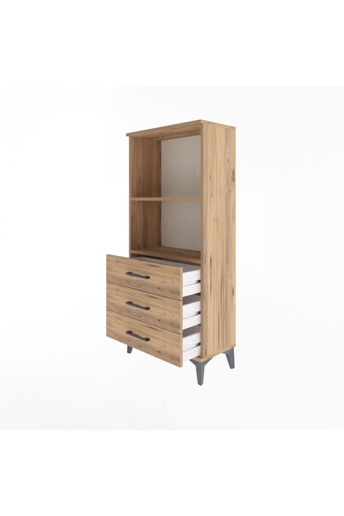 Arges Dolap 2 Raflı 3 Çekmeceli 60x30x134 - S17M050V9A