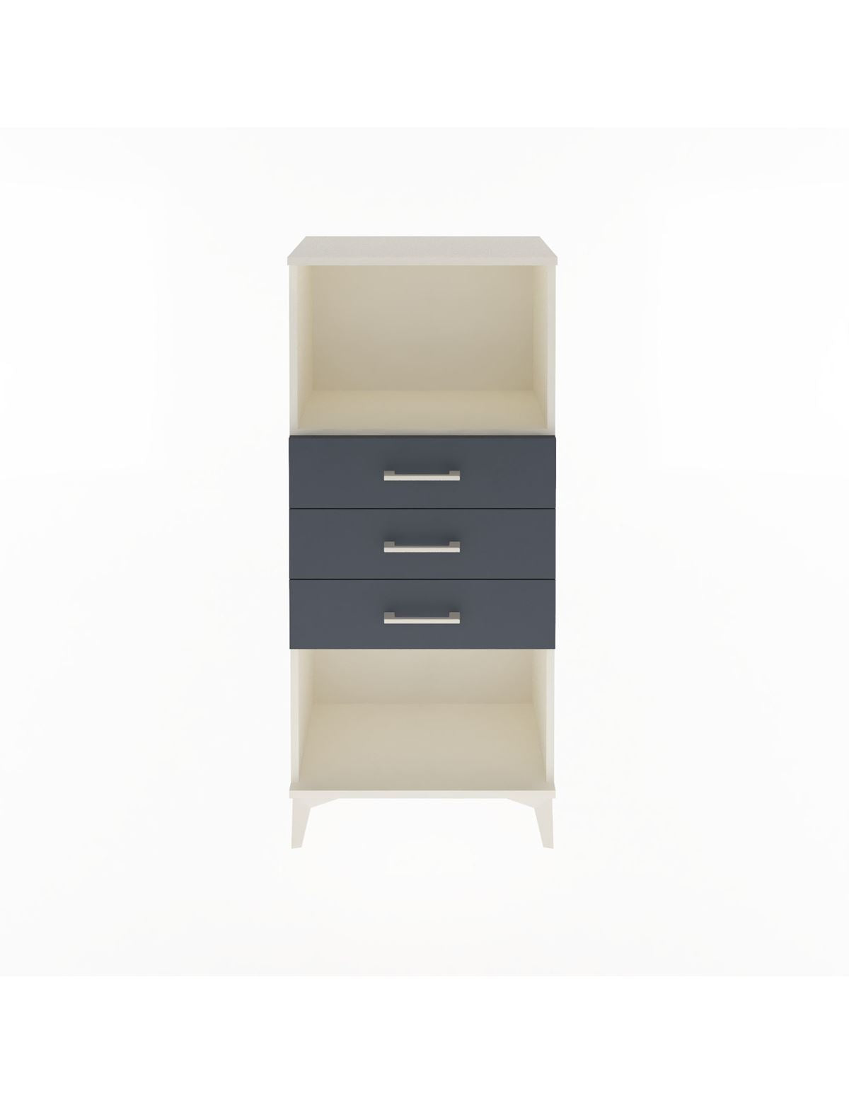 Arges Dolap Tek Raflı 3 Çekmeceli 60x30x134 - S17M051V2A