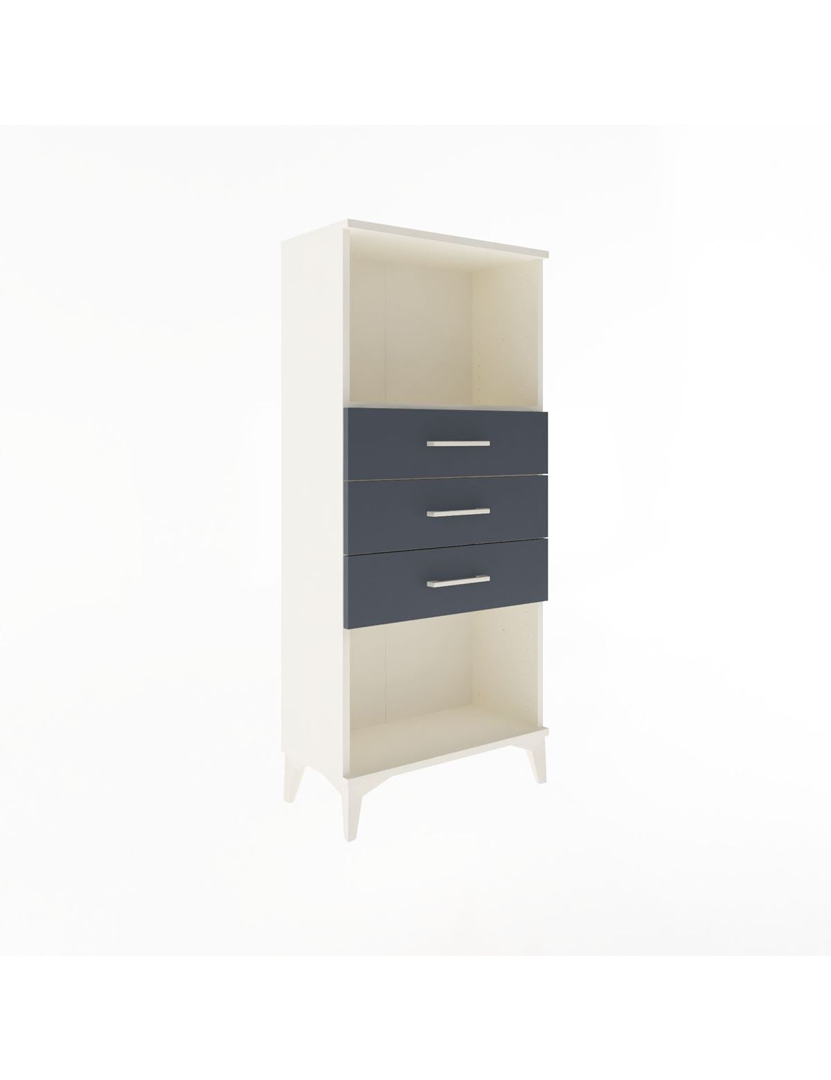 Arges Dolap Tek Raflı 3 Çekmeceli 60x30x134 - S17M051V2A