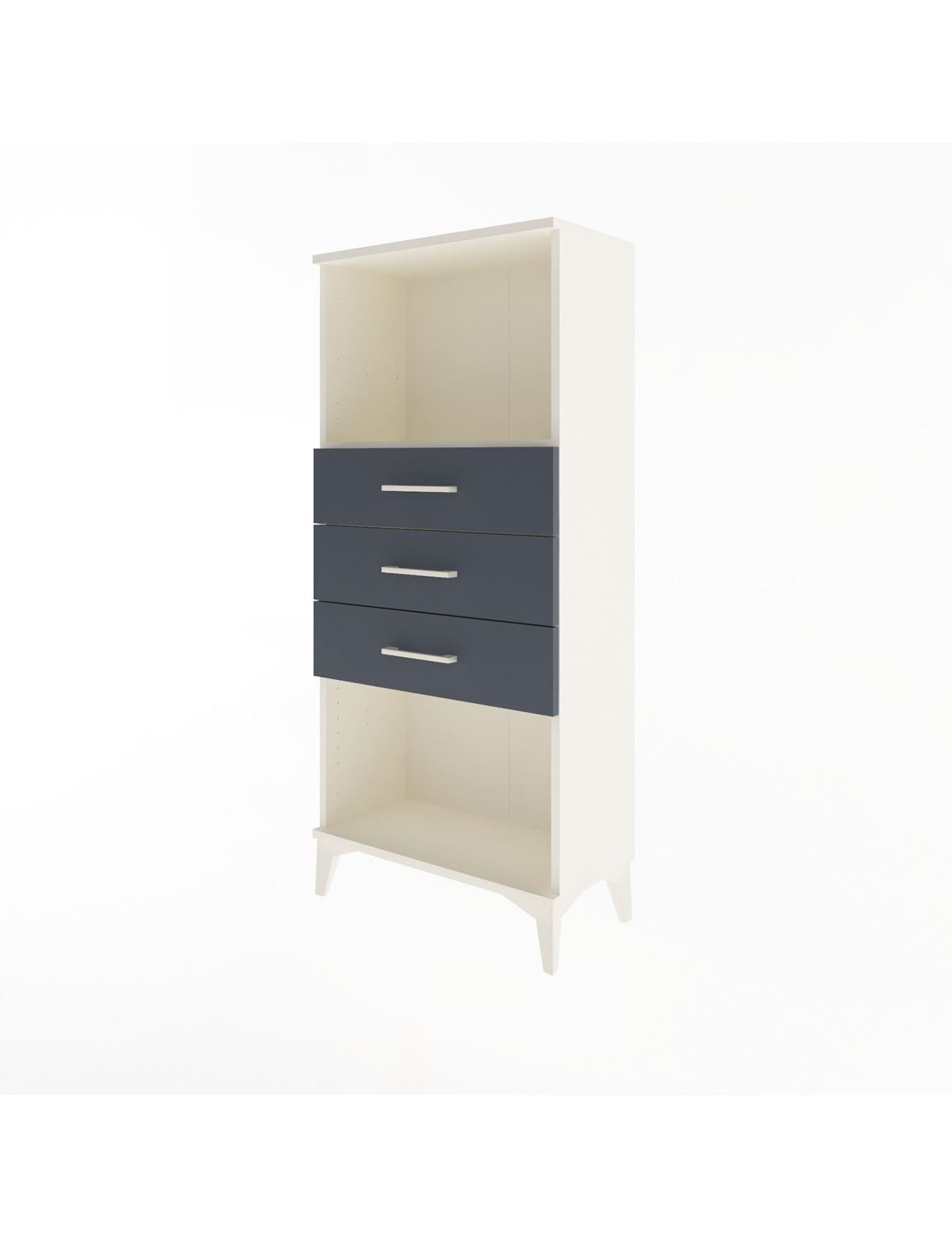 Arges Dolap Tek Raflı 3 Çekmeceli 60x30x134 - S17M051V2A