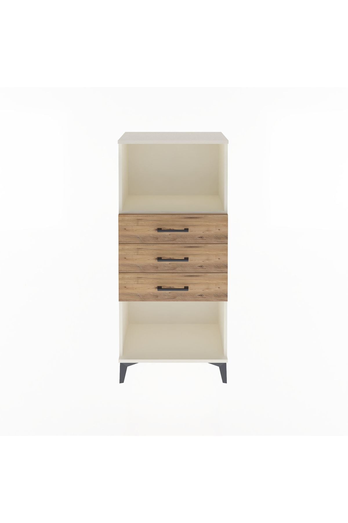 Arges Dolap Tek Raflı 3 Çekmeceli 60x30x134 - S17M051V3A