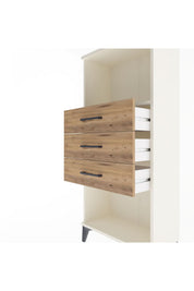 Arges Dolap Tek Raflı 3 Çekmeceli 60x30x134 - S17M051V3A