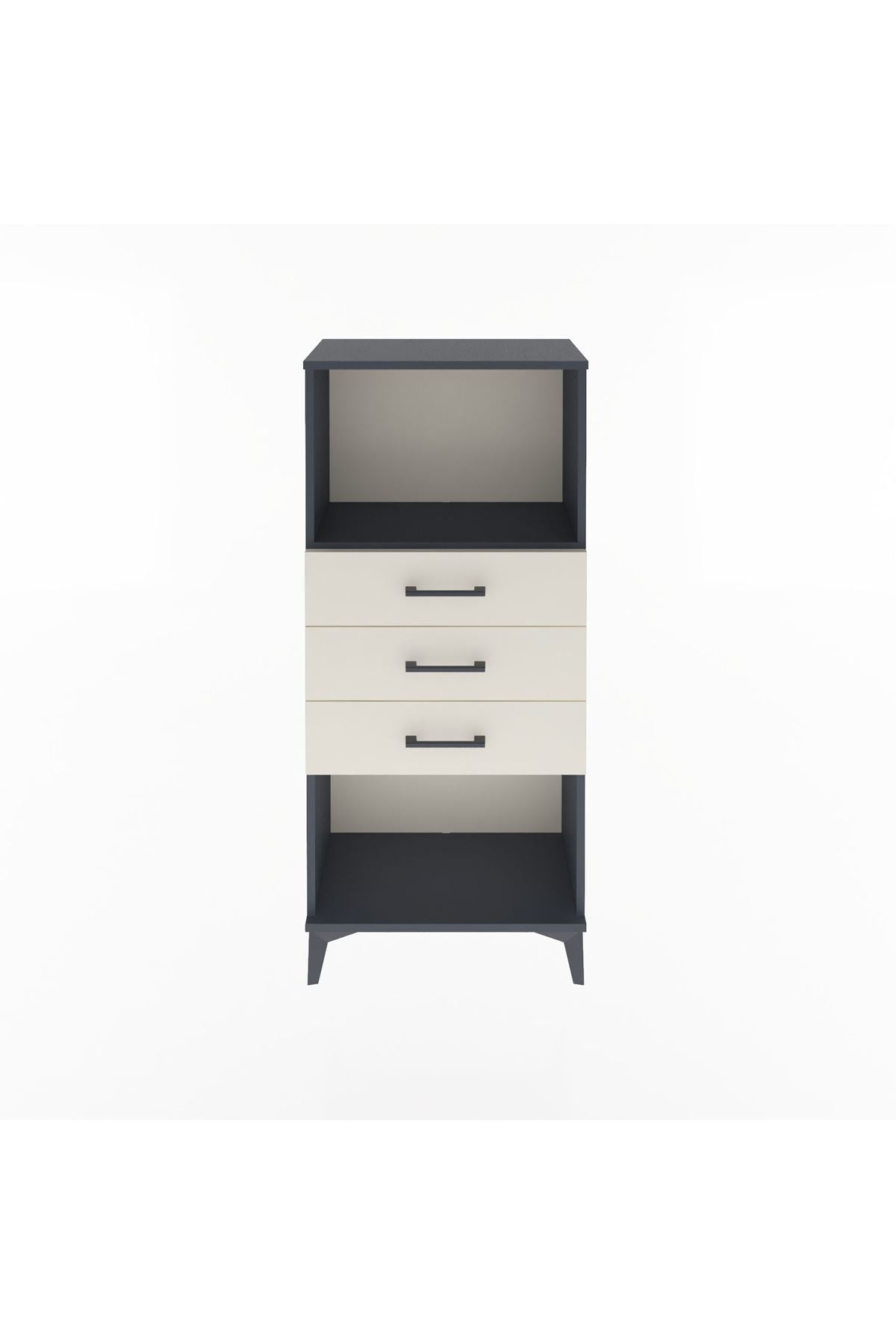 Arges Dolap Tek Raflı 3 Çekmeceli 60x30x134 - S17M051V4A